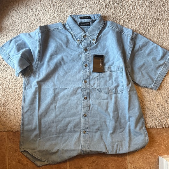 Ultra Club Other - Ultra Club Men's Light Blue Casual Button Down Shirt